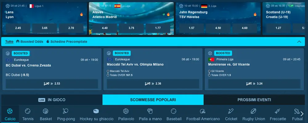 Casea Casino scommesse